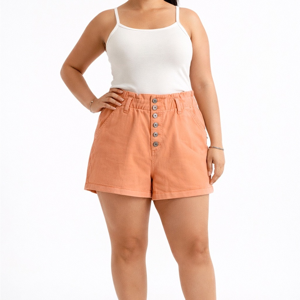 Arizona Jean Company Women's Coral High Waist Shorts “mom shorts”